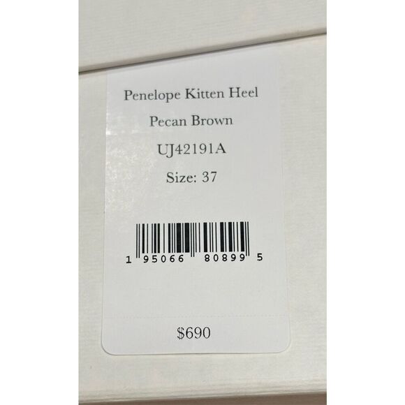 Ulla Johnson Penelope Strappy Kitten Heel in Pecan Brown NWB Size 37 or 7 - Picture 10 of 11